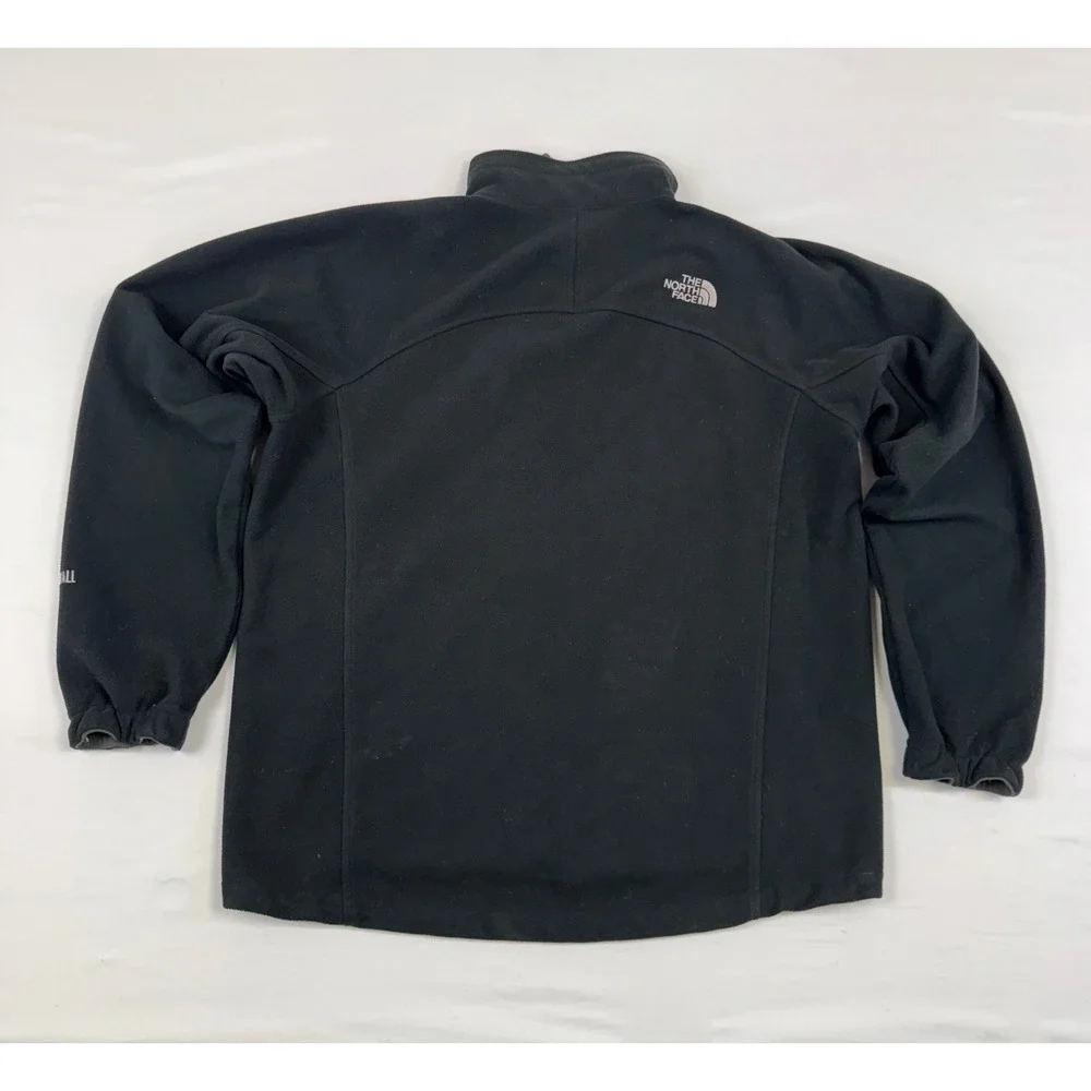 The North Face Mens WindWall Fleece Jacket Black Full Zip AAS2 Size Medium‎